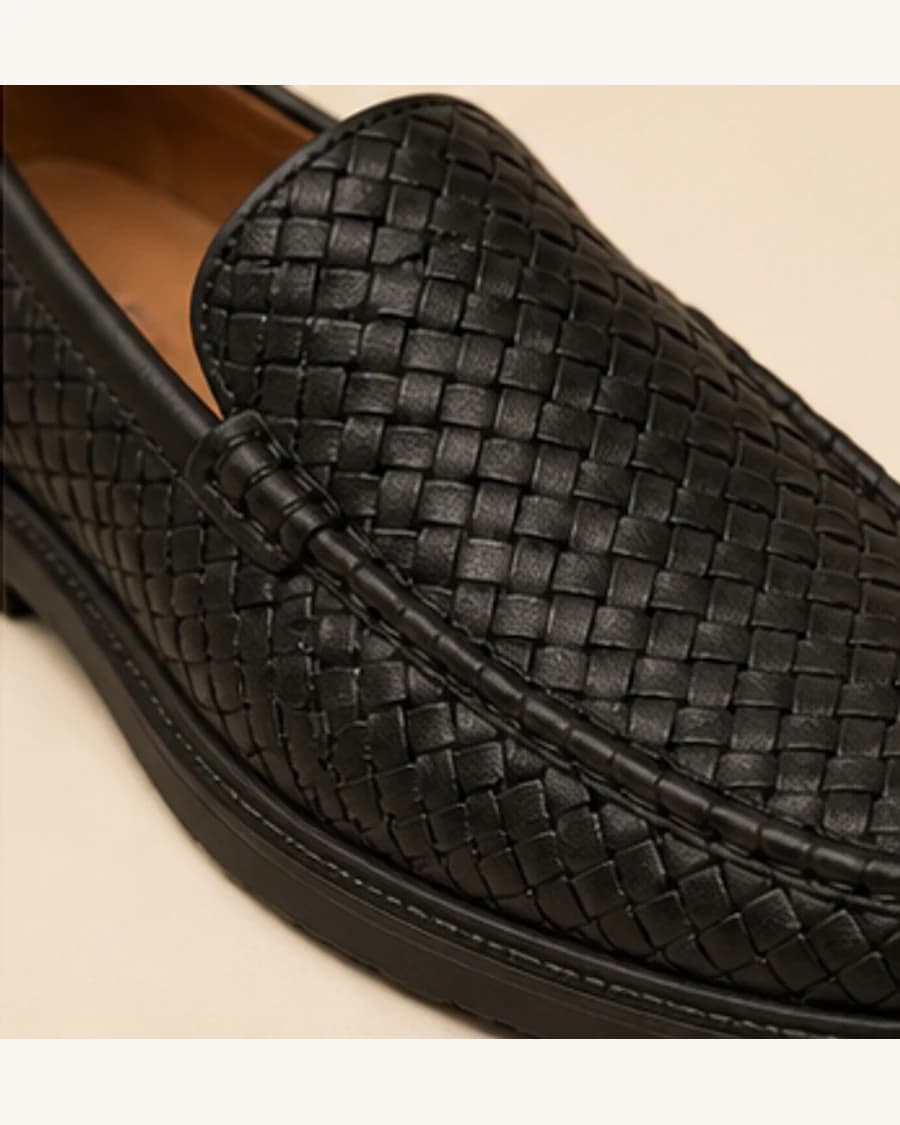 Riviera Woven Loafer: close-up detail view