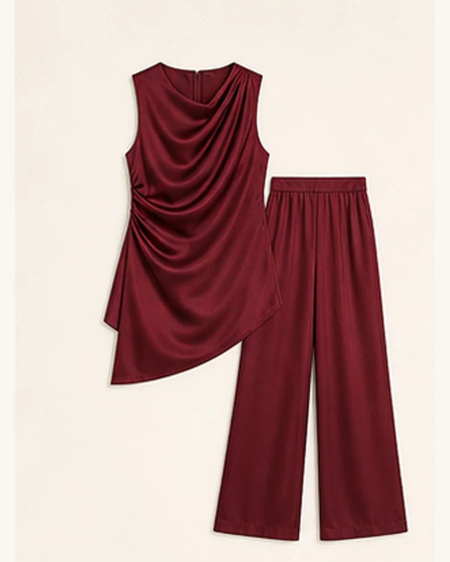 Solstice Drape Co Ord Set: product-only view