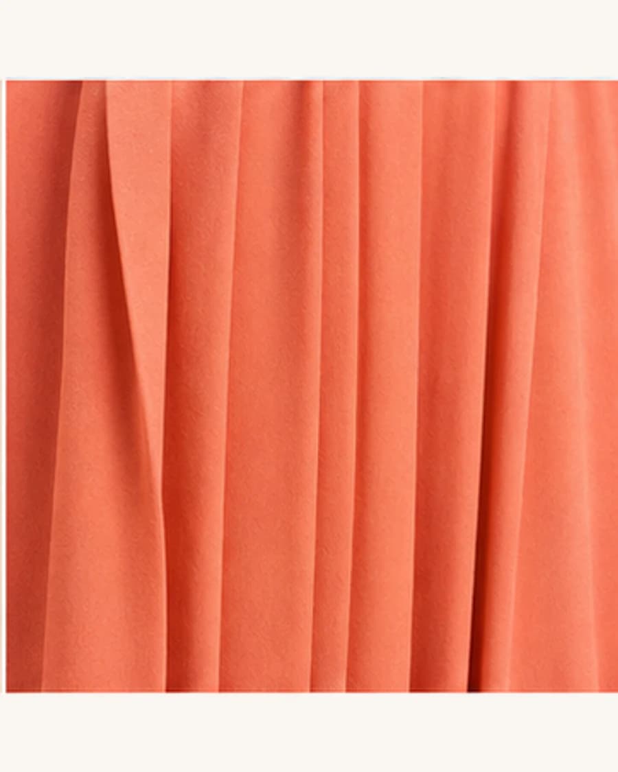 Solstice Pleat Dress: close-up detail view