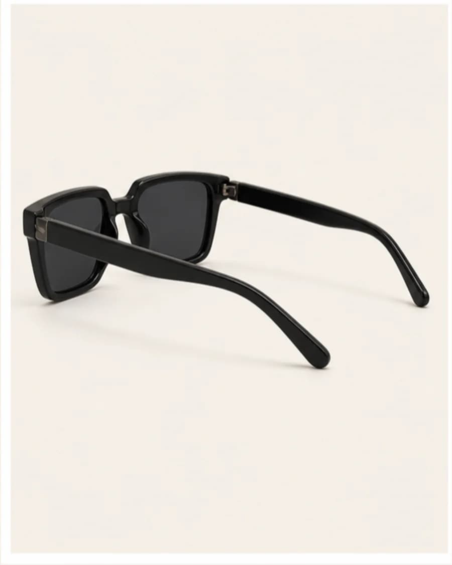 Square Sunglasses: three-quarter styling view