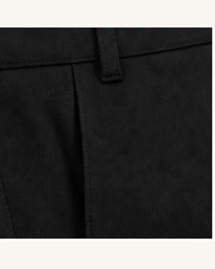 Straight Day Trousers: close-up detail view
