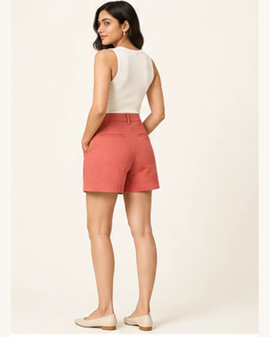Studio Tailored Short: three-quarter styling view