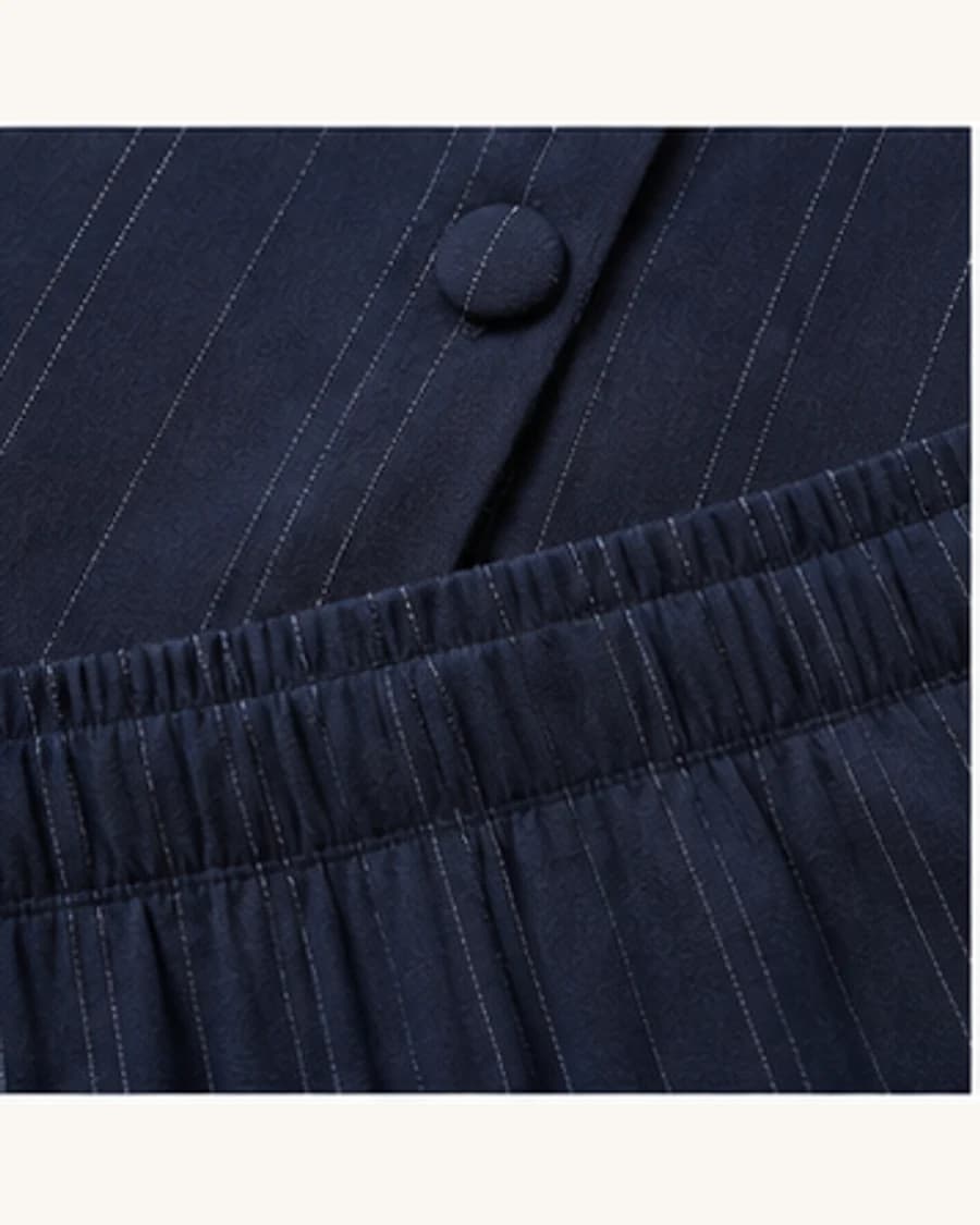 Sunday Relaxed Pyjama Set: close-up detail view