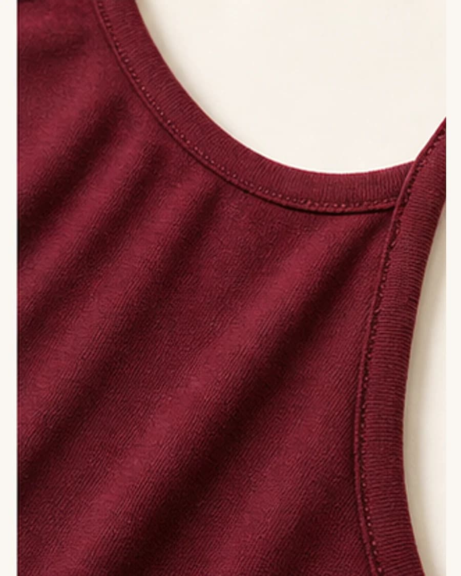 Sunday Soft Halter Top: close-up detail view
