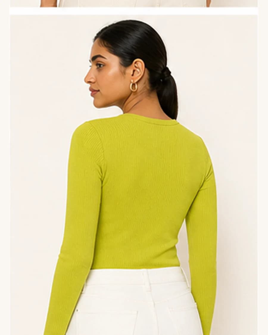 Sunday Soft Long Sleeve Tee: three-quarter styling view