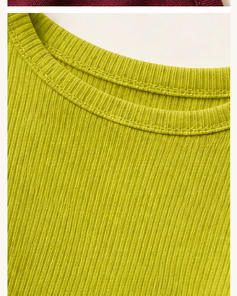 Sunday Soft Long Sleeve Tee: close-up detail view