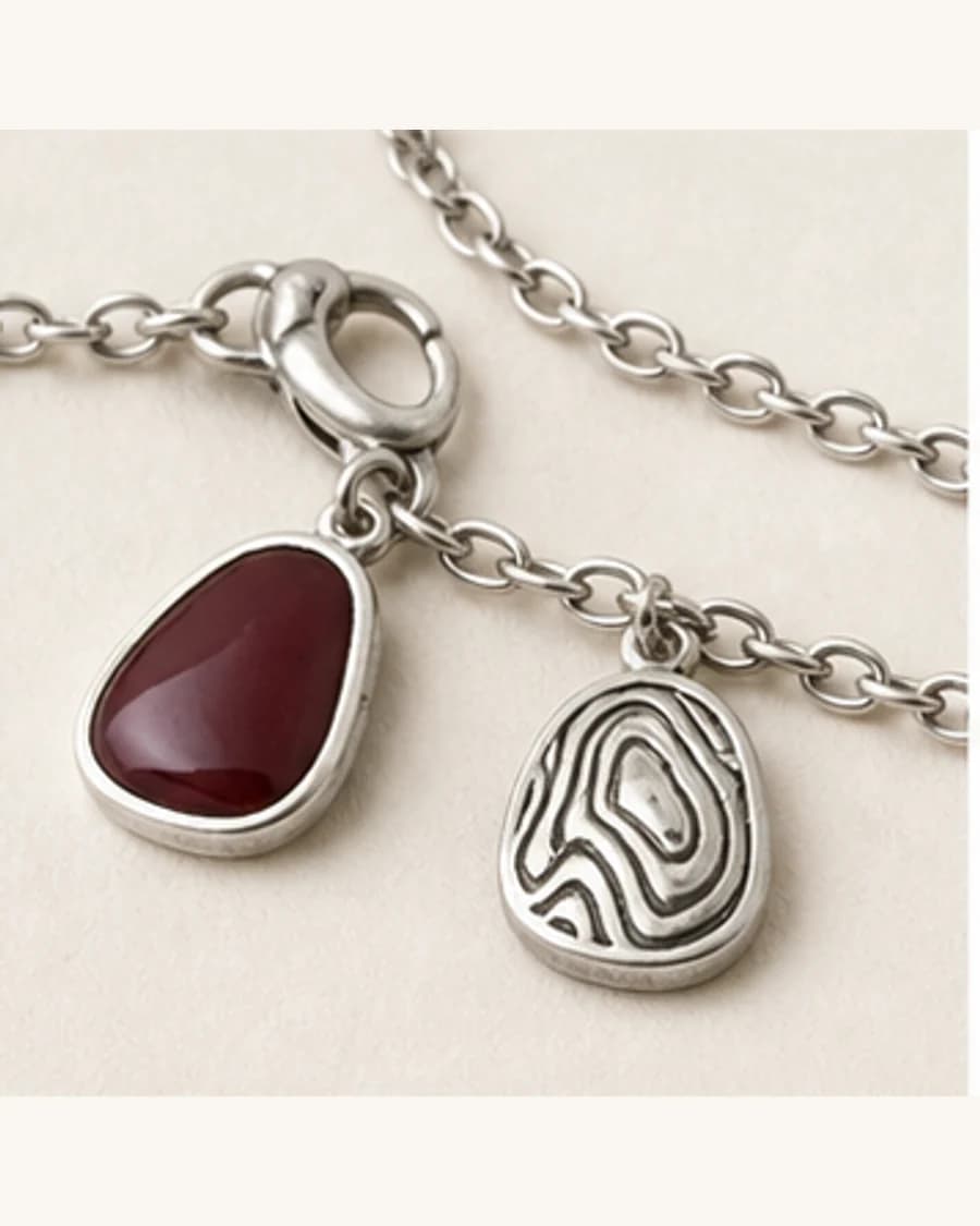 Terrain Charm Bracelet: close-up detail view