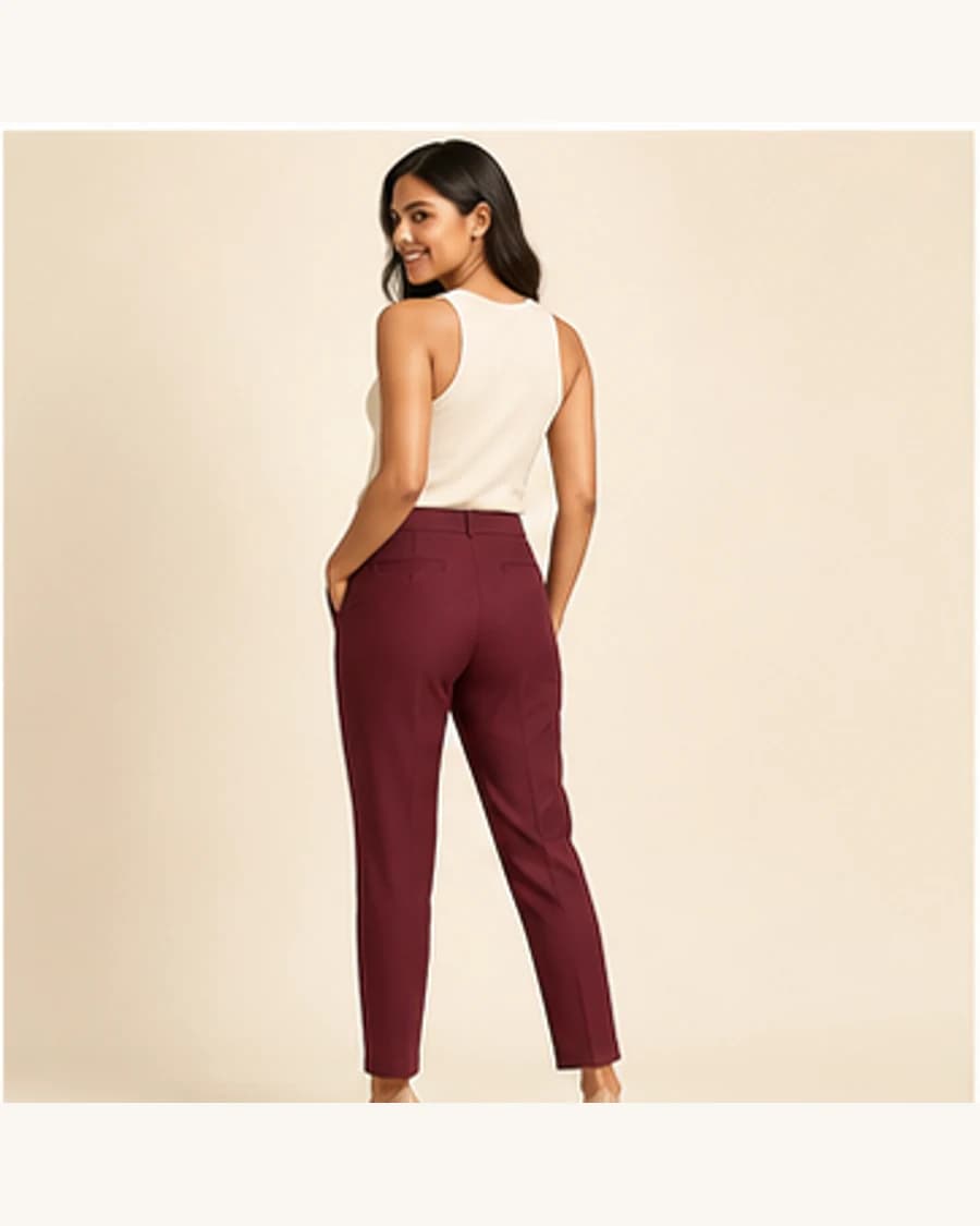 Terrain Cigarette Trouser: three-quarter styling view