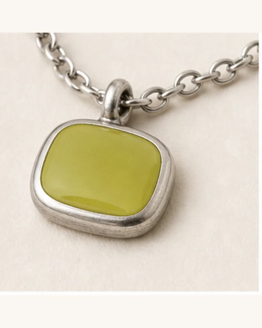 Terrain Pendant Necklace: close-up detail view