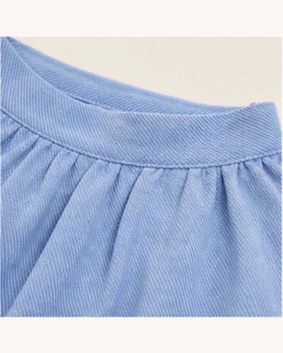 Terrain Textured Halter Top: close-up detail view