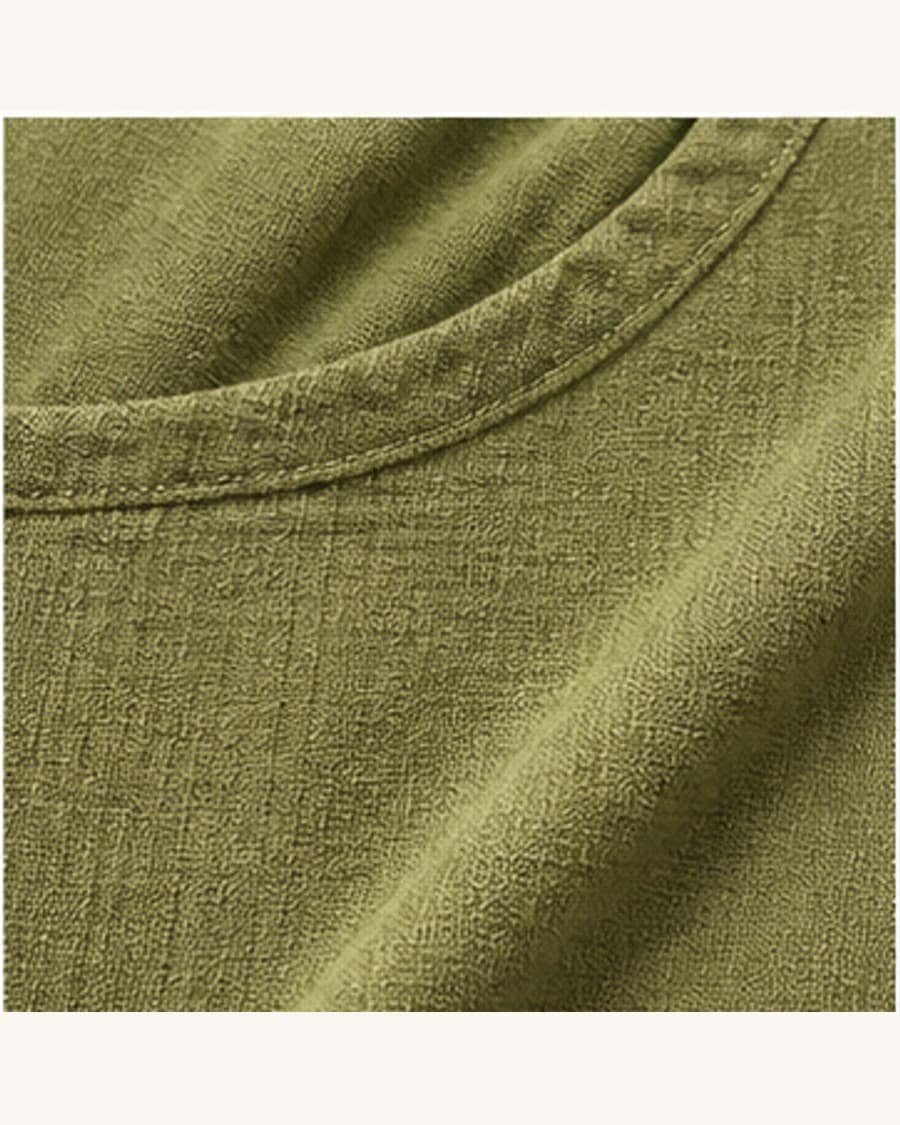 Terrain Textured Scoop Top: close-up detail view