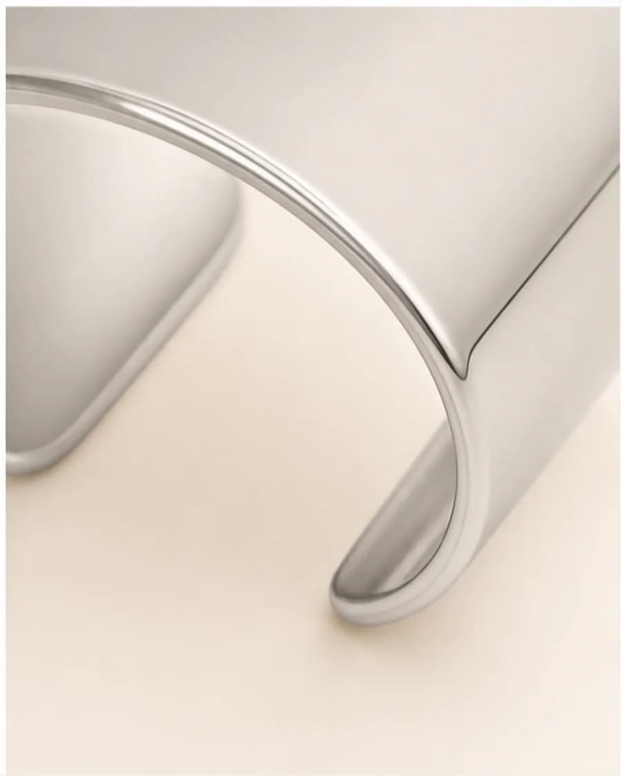 Wide Cuff Bracelet: close-up detail view