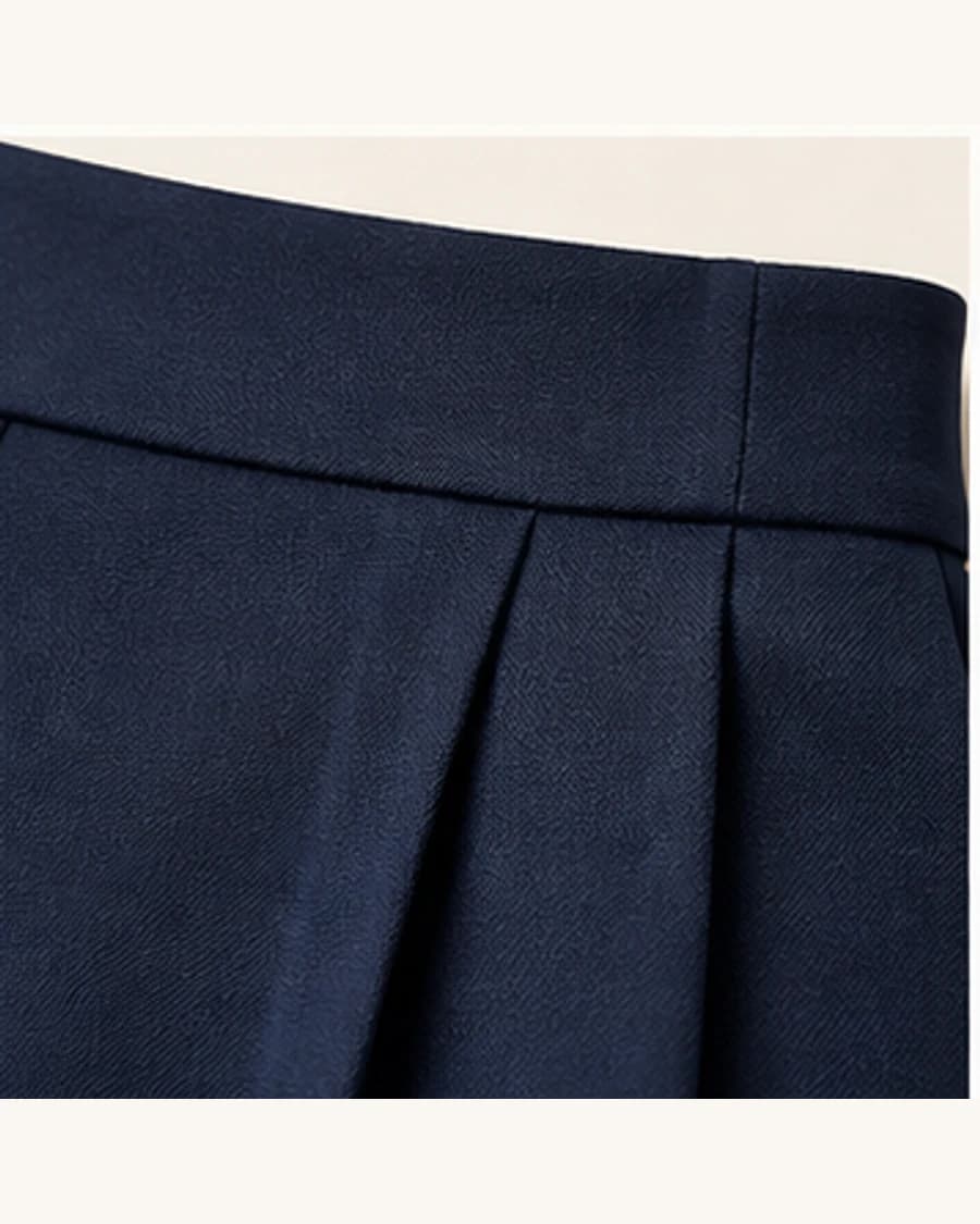 Wide Leg Trousers: close-up detail view