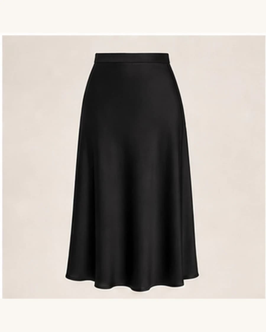After Dark Bias Midi Skirt: product-only view