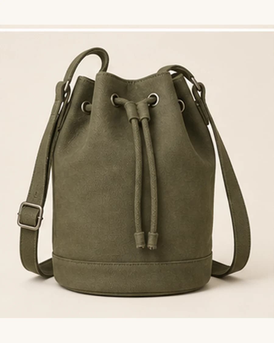 Canvas Bucket Bag: product-only view