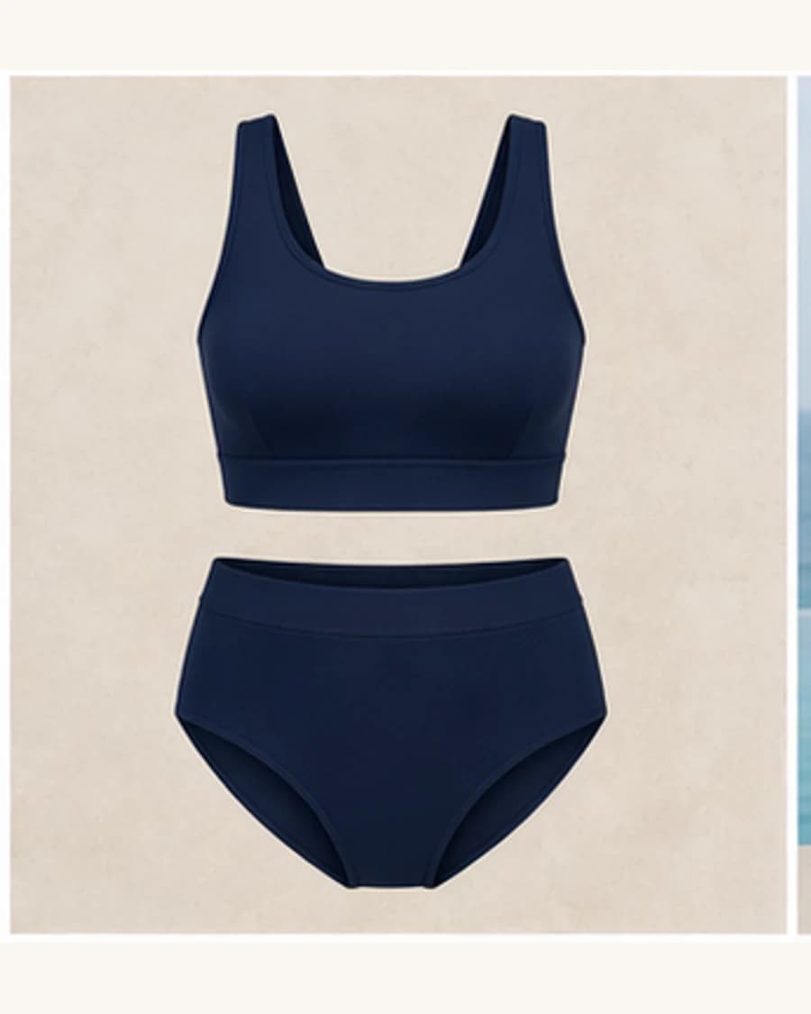 Coral Sport Bikini Set: product-only view