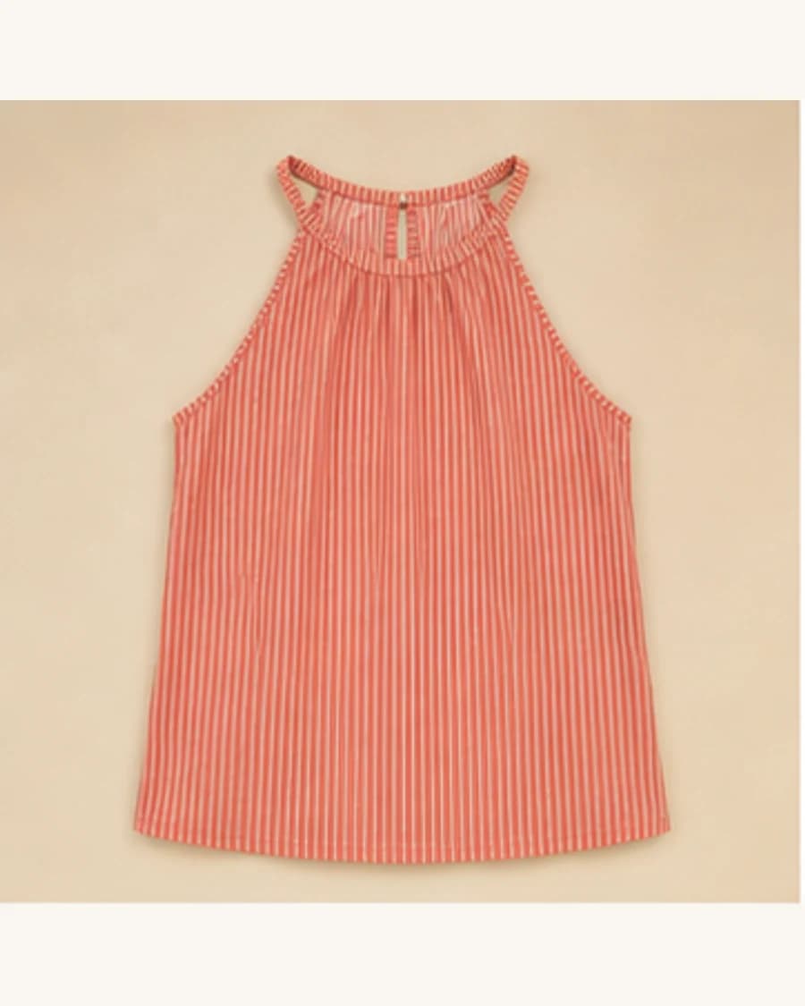 Harbour Stripe Halter Top: product-only view