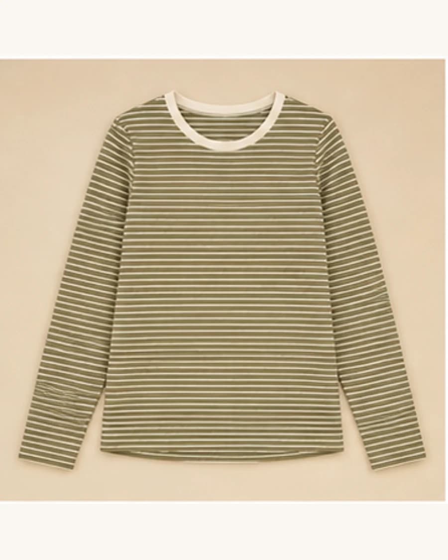 Harbour Stripe Long Sleeve Tee: product-only view