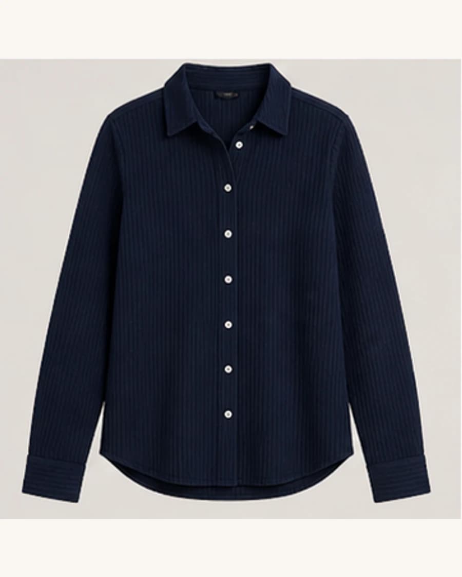 Harbour Stripe Relaxed Shirt: product-only view