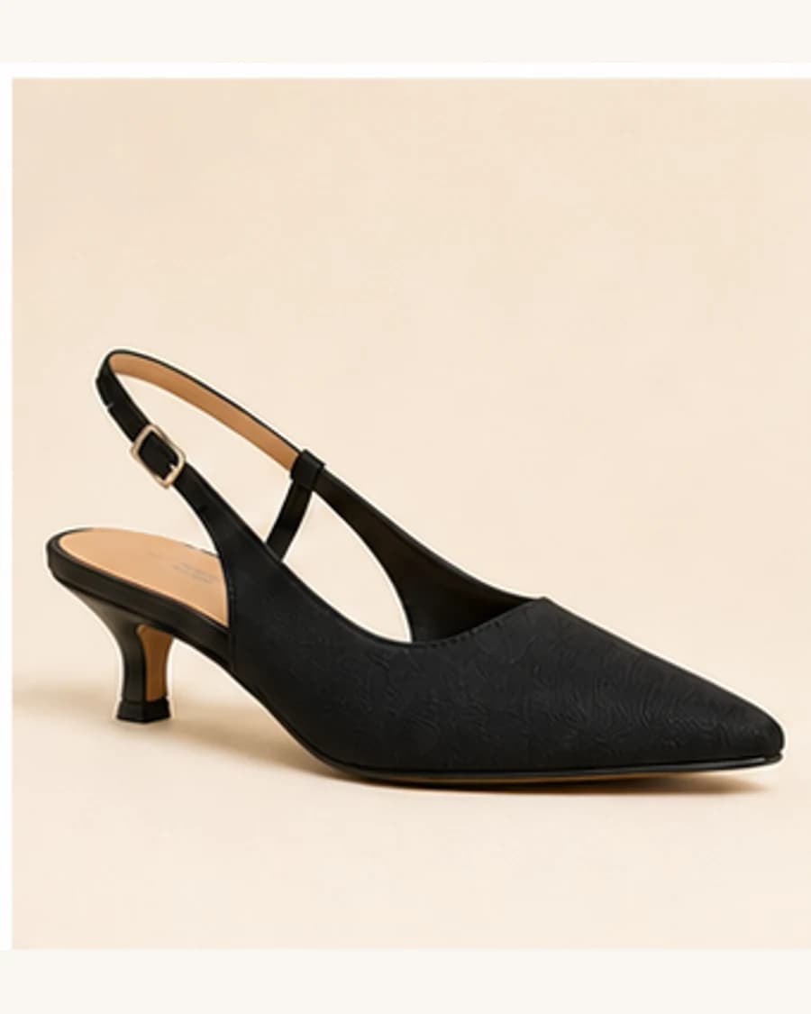 Metro Kitten Heel Slingback: product-only view