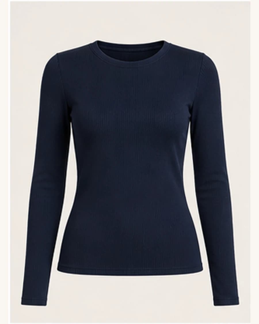 Muse Satin Long Sleeve Tee: product-only view