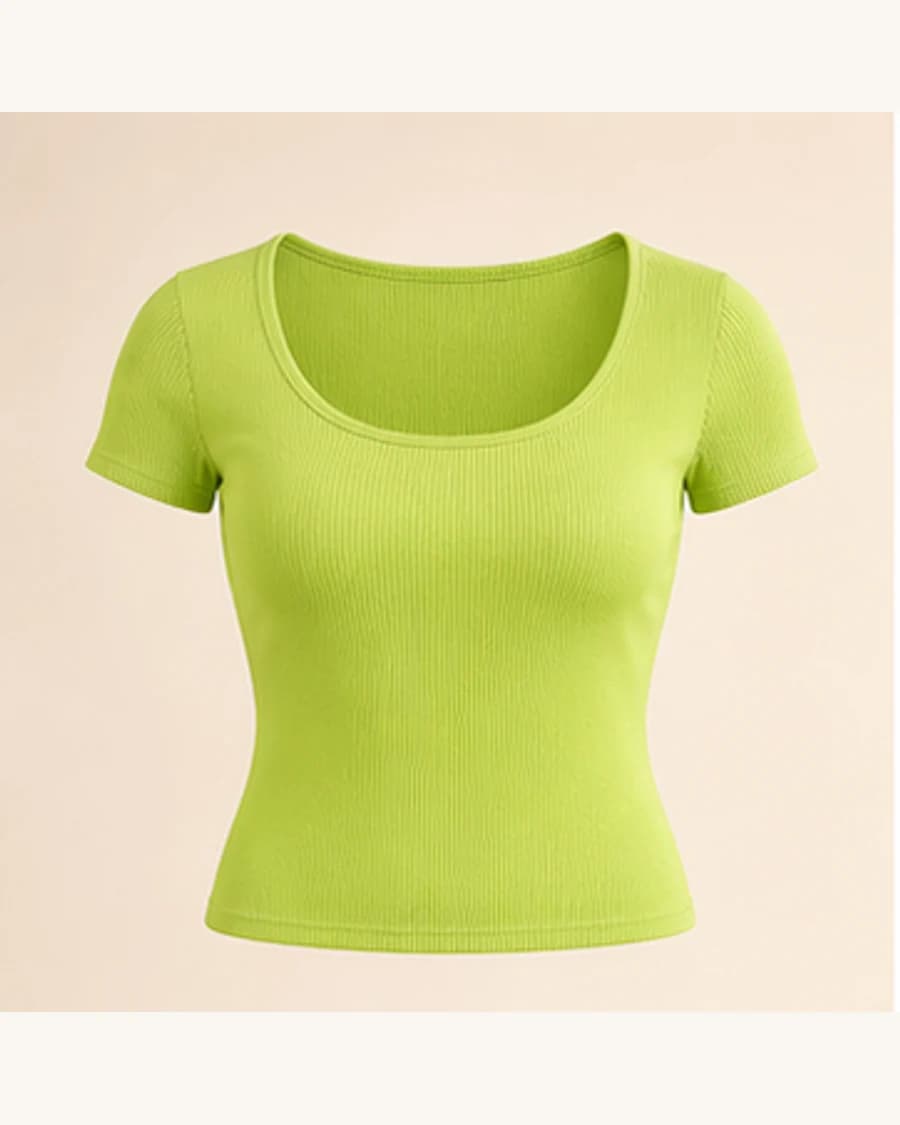 Muse Satin Scoop Top: product-only view