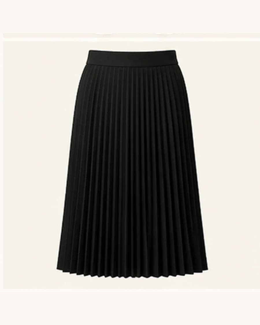 Pleated Midi Skirt: product-only view