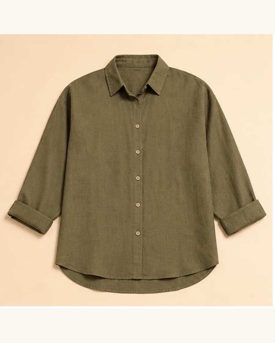 Studio Rib Relaxed Shirt: product-only view