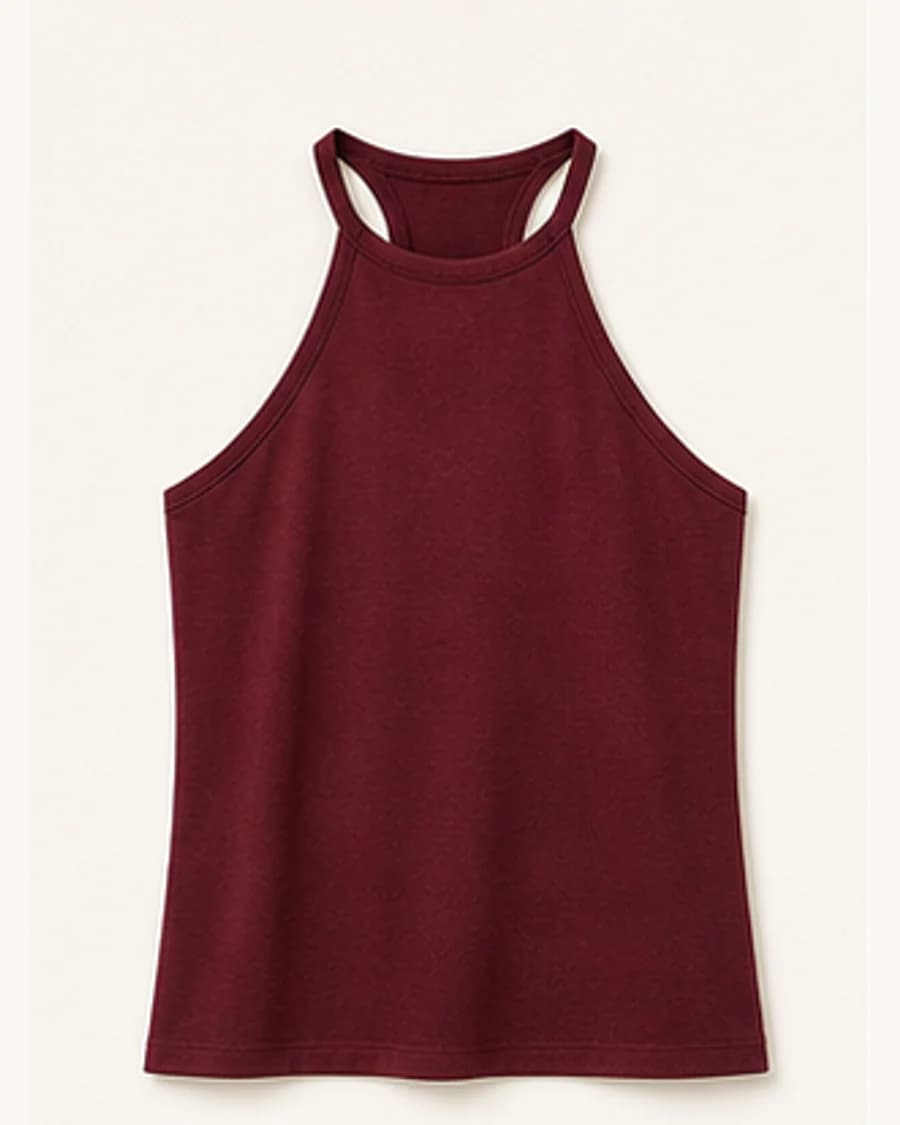 Sunday Soft Halter Top: product-only view