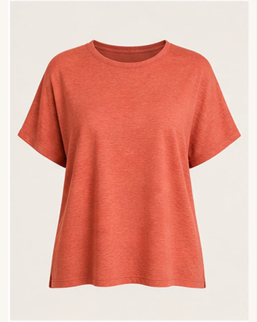 Terrain Textured Crew Top: product-only view