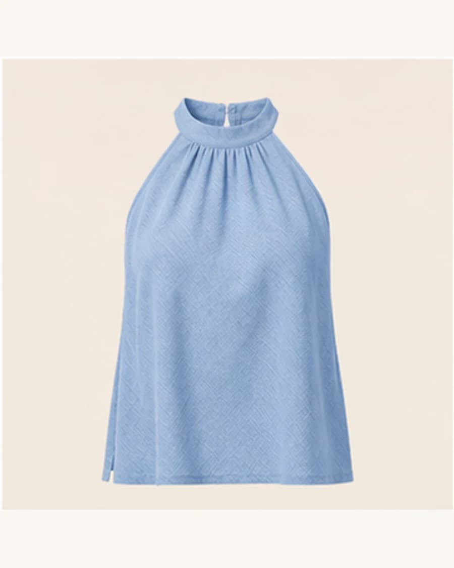 Terrain Textured Halter Top: product-only view