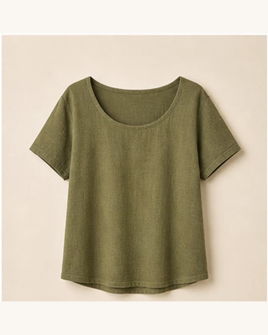 Terrain Textured Scoop Top: product-only view